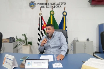 Foto - Sessão ordinária da Câmara Municipal de Echaporã de 17 de março de 2026.