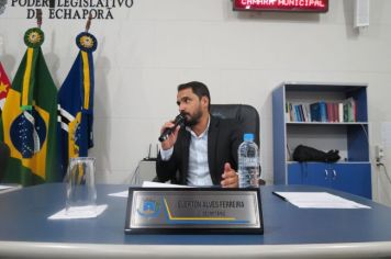 Foto - Sessão ordinária  da Câmara Municipal de Echaporã do dia 7 de maio de 2024