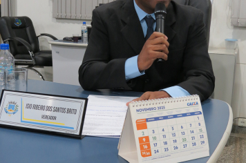 Foto - Sessão ordinária da Câmara Municipal de Echaporã do dia 21 de outubro de 2025.