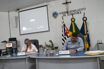 Foto - Sessão ordinária da Câmara Municipal de Echaporã do dia 5 de maio de 2026.