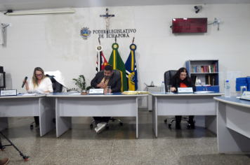 Foto - Sessão ordinária da Câmara Municipal de Echaporã do dia 1 de julho de 2025.