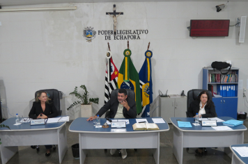 Foto - Sessão ordinária da Câmara Municipal de Echaporã do dia 21 de outubro de 2025.