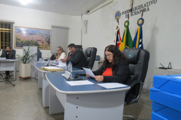 Foto - Sessão ordinária da Câmara Municipal de Echaporã do dia 1 de julho de 2025.