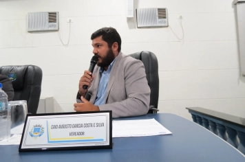 Foto - Sessão ordinária da Câmara Municipal de Echaporã do dia 4 de novembro de 2025.