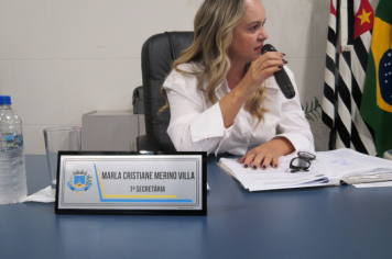Foto - Sessão ordinária da Câmara Municipal de Echaporã do dia 20 de maio de 2025.