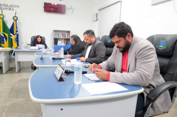 Foto - Sessão ordinária da Câmara Municipal de Echaporã do dia 1 de julho de 2025.