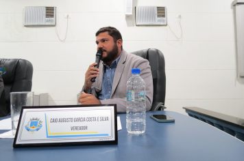 Foto - Sessão ordinária da Câmara Municipal de Echaporã do dia 21 de outubro de 2025.