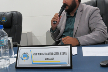 Foto - Sessão ordinária da Câmara Municipal de Echaporã do dia 7 de outubro de 2025.