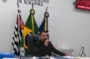Foto - Sessão ordinária da Câmara Municipal de Echaporã do dia 3 de novembro de 2022