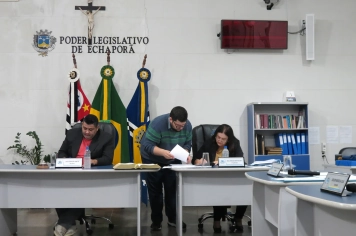 Foto - Sessão ordinária da Câmara Municipal de Echaporã de 18 de novembro de 2025.
