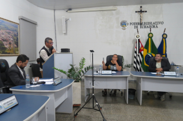Foto - Sessão ordinária da Câmara Municipal de Echaporã do dia 6 de maio de 2025.