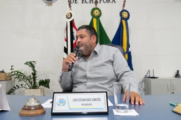 Foto - Sessão ordinária da Câmara Municipal de Echaporã de 3 de março de 2026