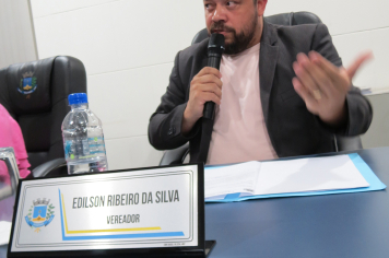 Foto - Sessão ordinária da Câmara Municipal de Echaporã do dia 16 de setembro de 2025.