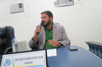 Foto - Sessão ordinária da Câmara Municipal de Echaporã do dia 6 de maio de 2025.