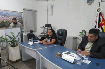 Foto - Sessão ordinária da Câmara Municipal de Echaporã do dia 6 de maio de 2025.