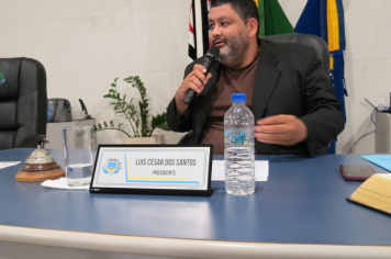 Foto - Sessão ordinária da Câmara Municipal de Echaporã do dia 2 de setembro de 2025.