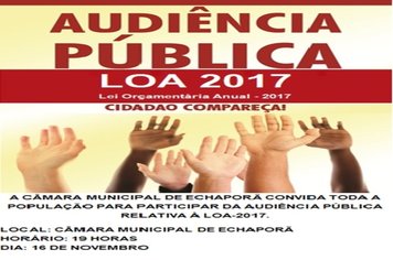 Audiência Pública - LOA 2017