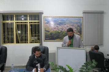 Foto - Sessão ordinária da Câmara Municipal de Echaporã do dia 6 de maio de 2025.