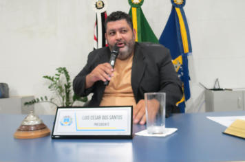 Foto - Sessão ordinária da Câmara Municipal de Echaporã do dia 1 de julho de 2025.