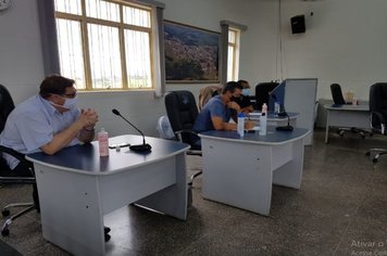 Foto - Reunião para ações contra o covid-19