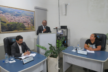 Foto - Sessão ordinária da Câmara Municipal de Echaporã do dia 6 de maio de 2025.