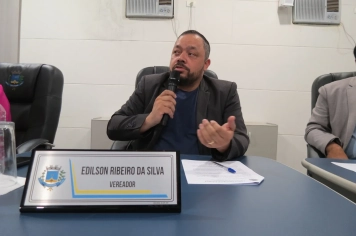 Foto - Sessão ordinária da Câmara Municipal de Echaporã do dia 4 de novembro de 2025.