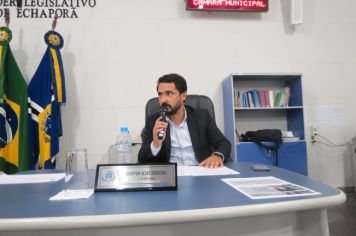 Foto - Sessão ordinária  da Câmara Municipal de Echaporã do dia 5 de março de 2024