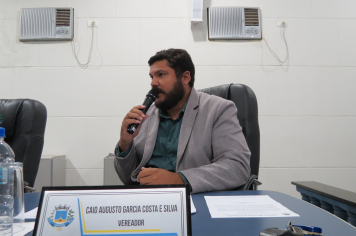 Foto - Sessão ordinária da Câmara Municipal de Echaporã do dia 7 de outubro de 2025.