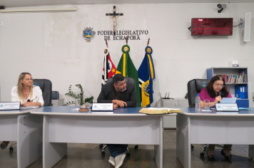 Foto - Sessão ordinária da Câmara Municipal de Echaporã do dia 7 de outubro de 2025.