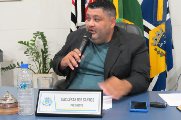 Foto - Sessão ordinária da Câmara Municipal de Echaporã do dia 3 de junho de 2025.