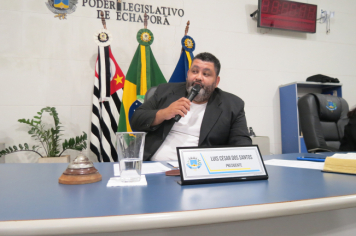 Foto - Sessão ordinária da Câmara Municipal de Echaporã do dia 17 de junho de 2025.