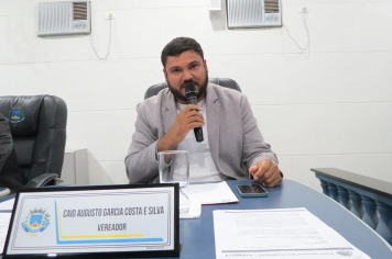 Foto - Sessão ordinária da Câmara Municipal de Echaporã de 18 de novembro de 2025.