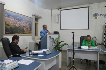 Foto - Sessão ordinária da Câmara Municipal de Echaporã do dia 3 de junho de 2025.