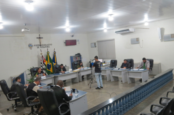 Foto - Sessão ordinária da Câmara Municipal de Echaporã do dia 6 de maio de 2025.