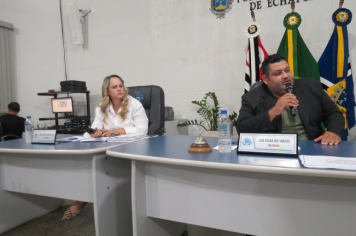 Foto - Sessão ordinária da Câmara Municipal de Echaporã do dia 20 de maio de 2025.