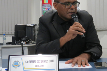 Foto - Sessão ordinária da Câmara Municipal de Echaporã do dia 16 de setembro de 2025.