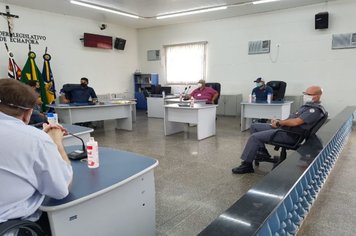 Foto - Reunião para ações contra o covid-19