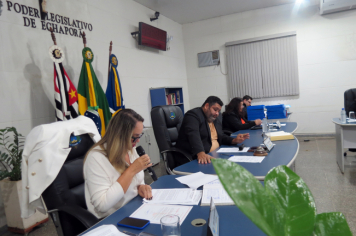 Foto - Sessão ordinária da Câmara Municipal de Echaporã do dia 1 de julho de 2025.
