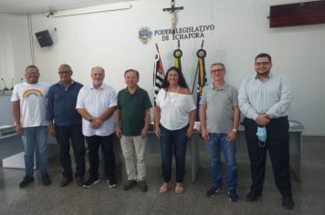 Câmara de Echaporã recebe ex-deputado Walter Ihoshi