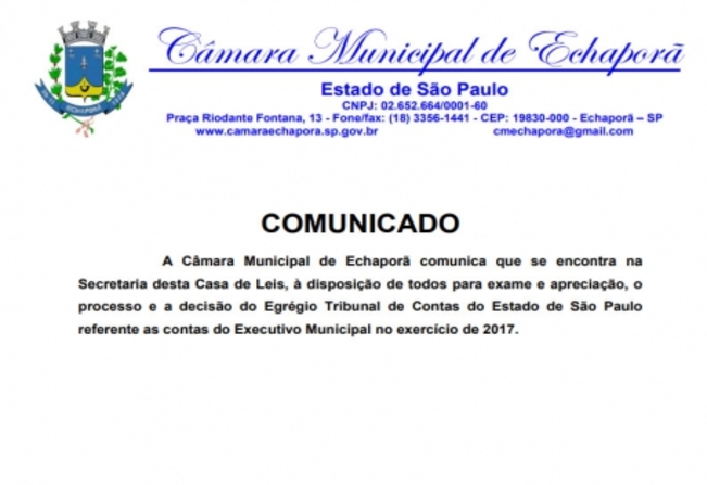 COMUNICADO