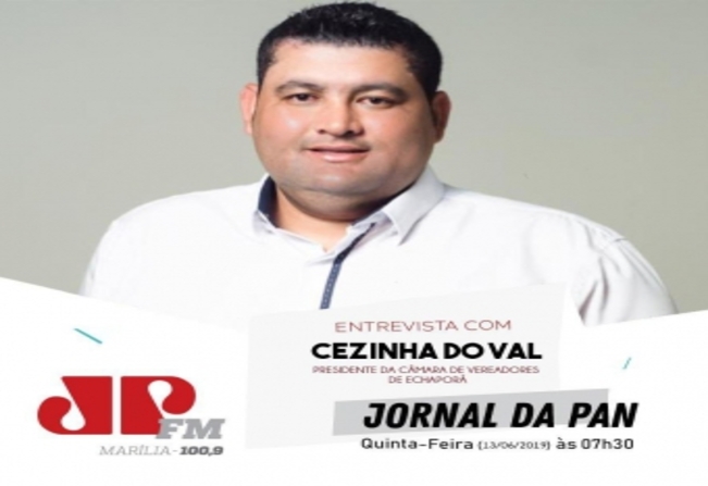 Vereador concede entrevista à rádio de Marília